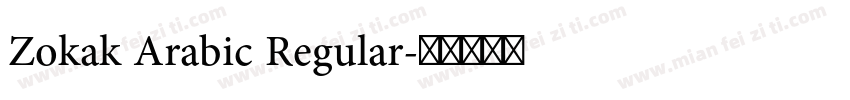 Zokak Arabic Regular字体转换